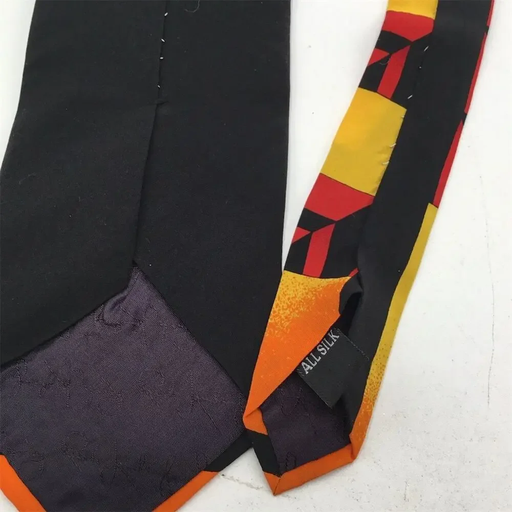 Rush Limbaugh Men's Red Geometric‎ Silk Designer Tie
